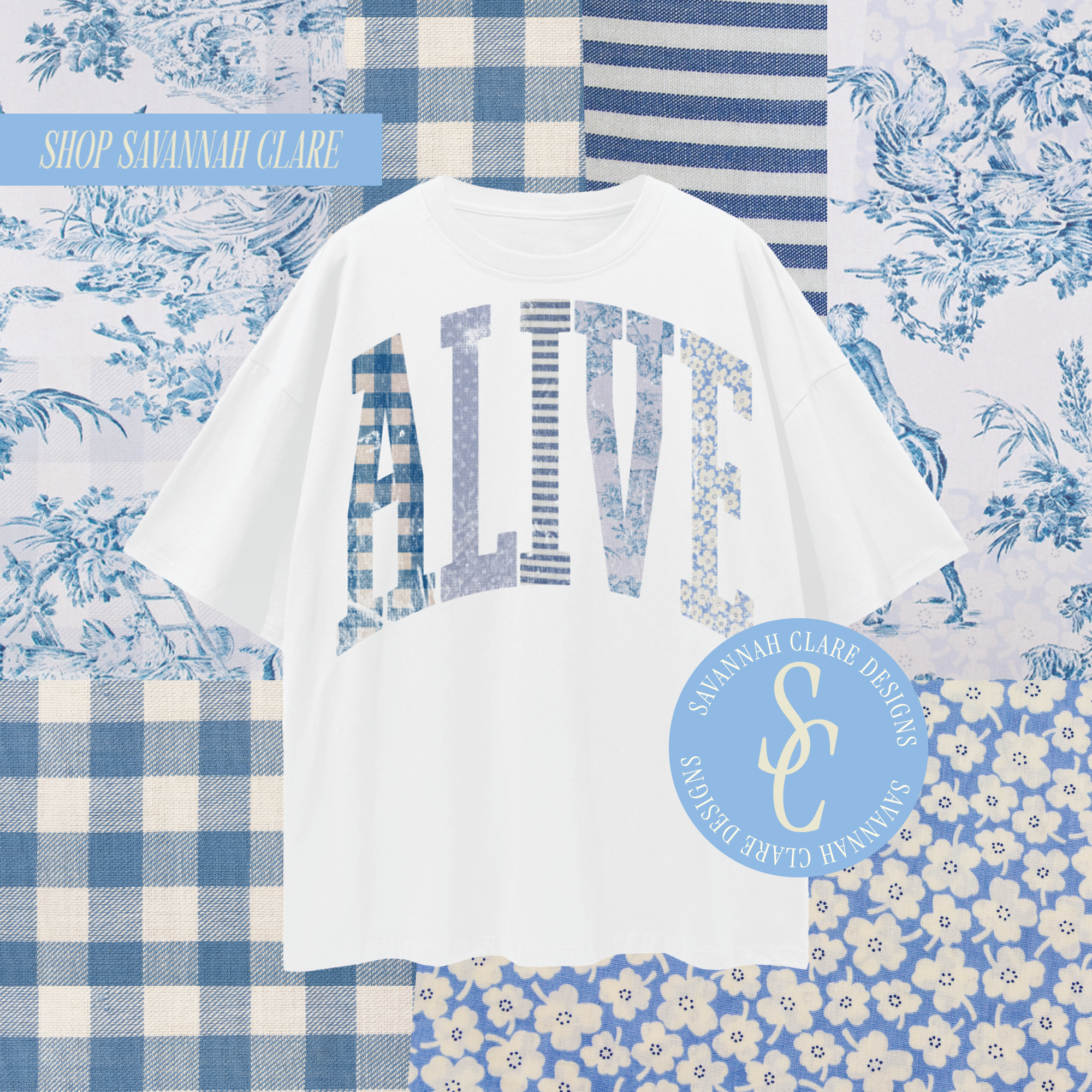 "ALIVE" Drop Shoulder Tee