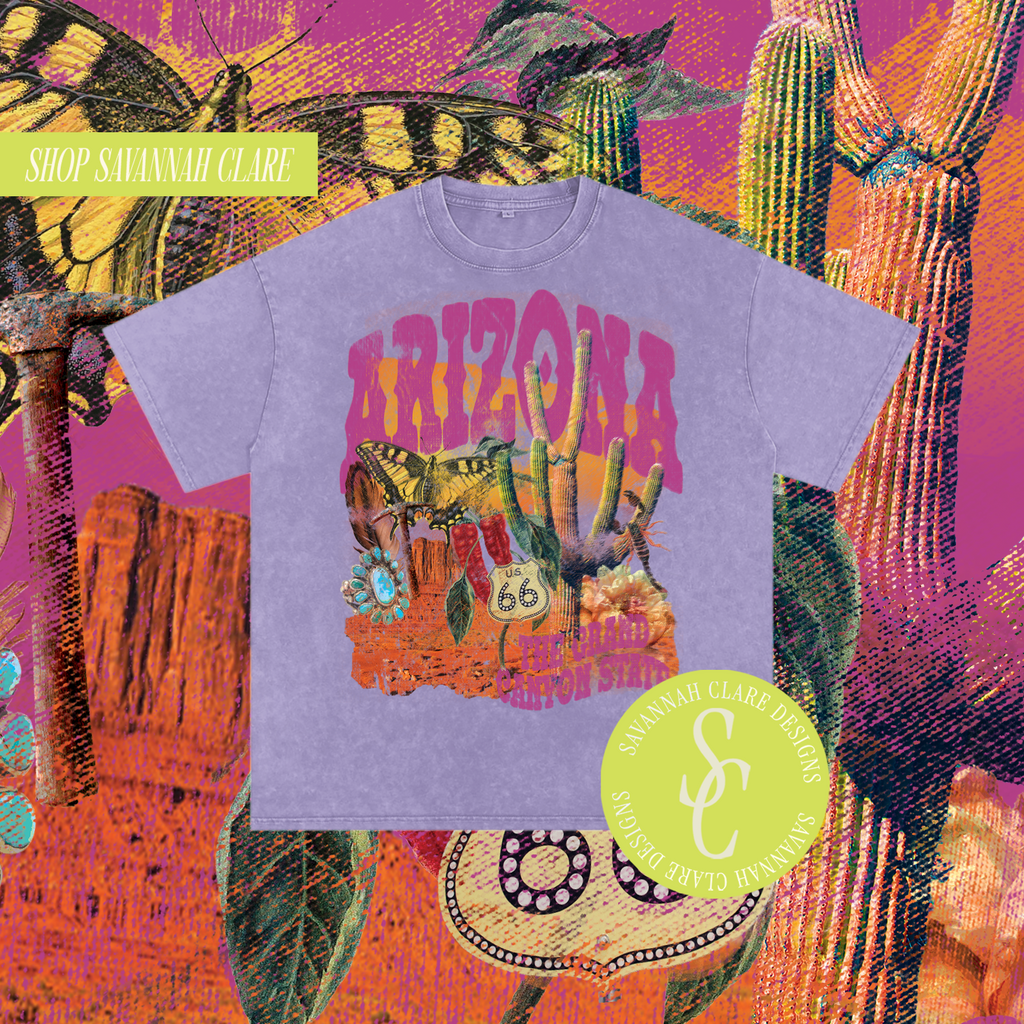 "ARIZONA" Vintage Wash Tee