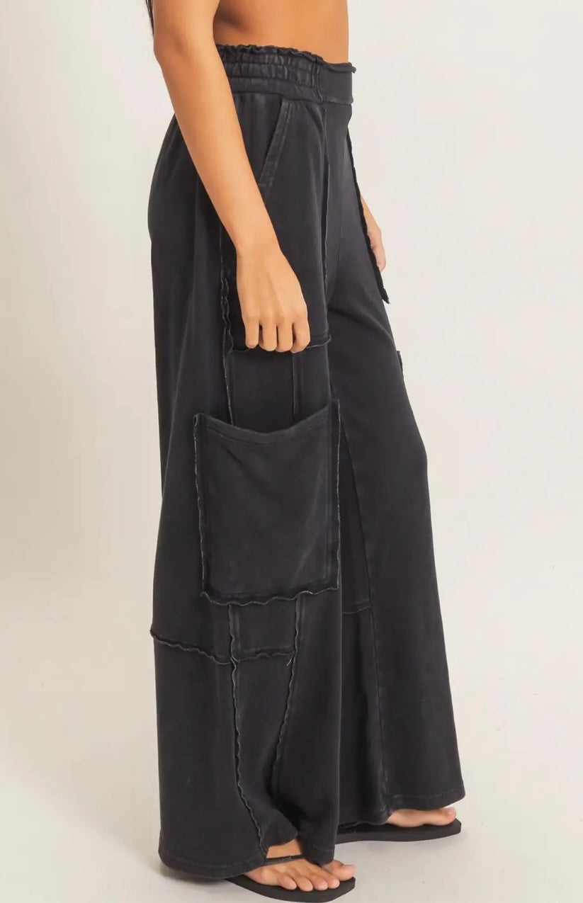 “MIDNIGHT” Cargo Lounge Pant