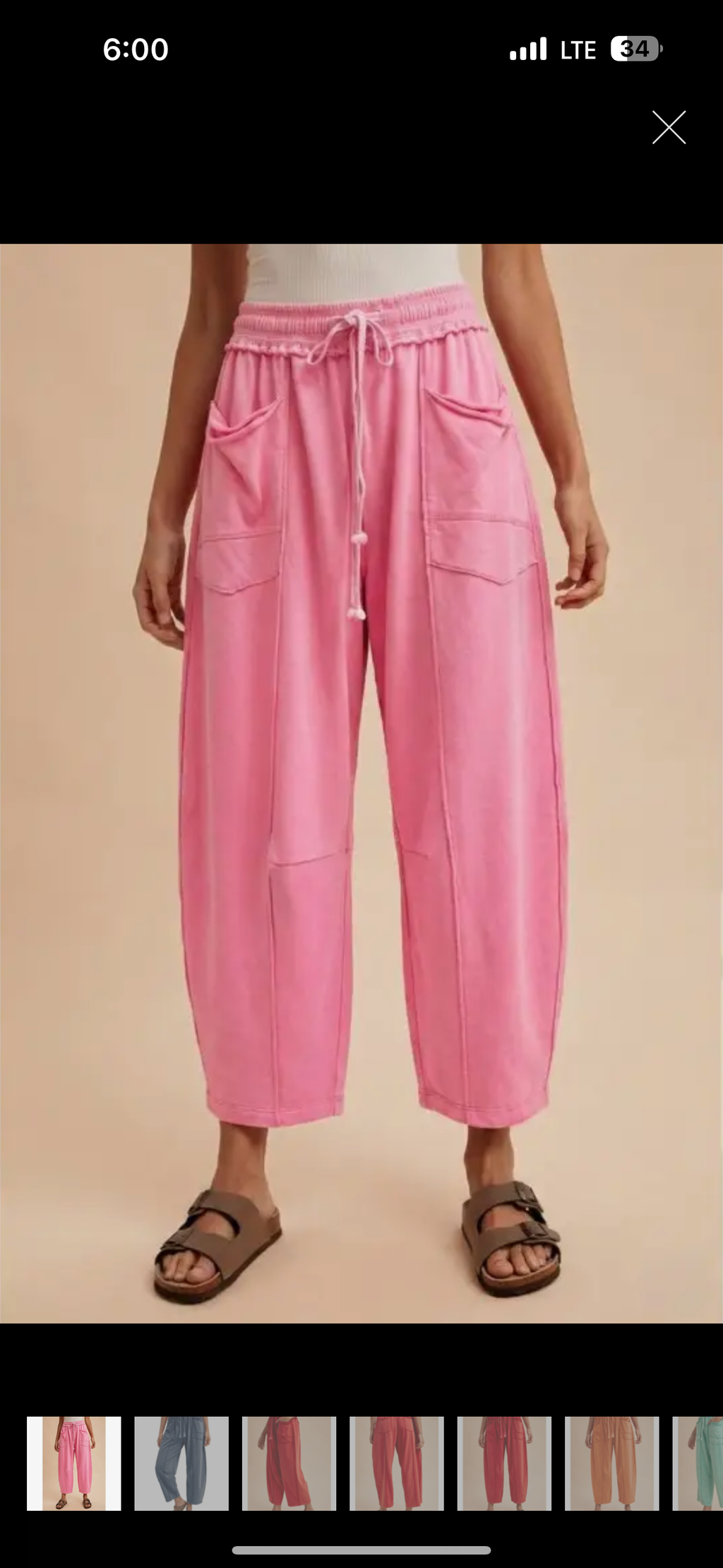 “SWEETHEART” Barrel Pant