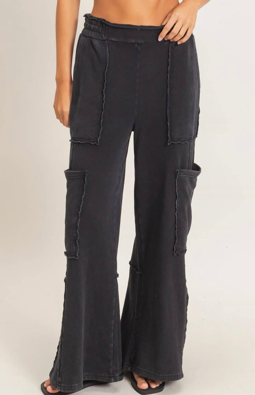 “MIDNIGHT” Cargo Lounge Pant