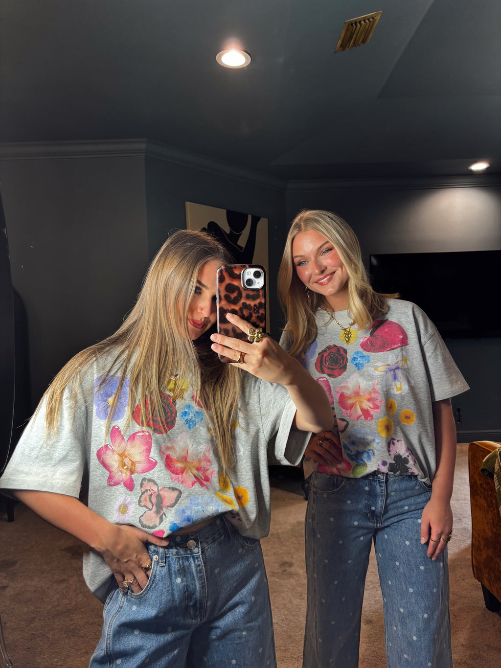"BOUQUET CLUB" Faded Edge Tee