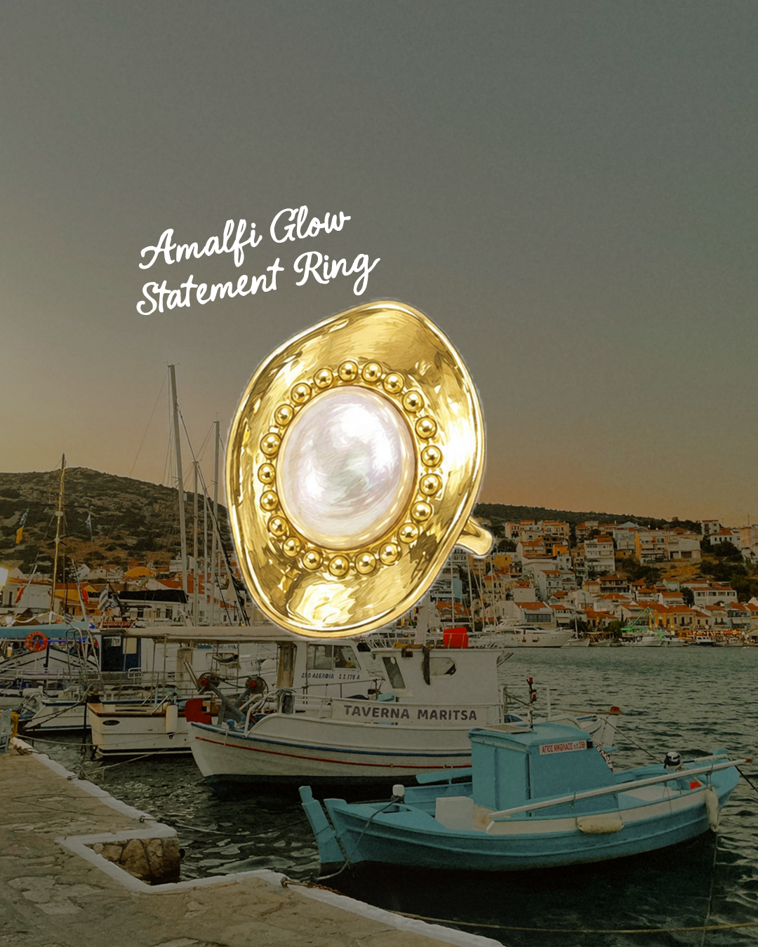 "AMALFI GLOW" Statement Ring
