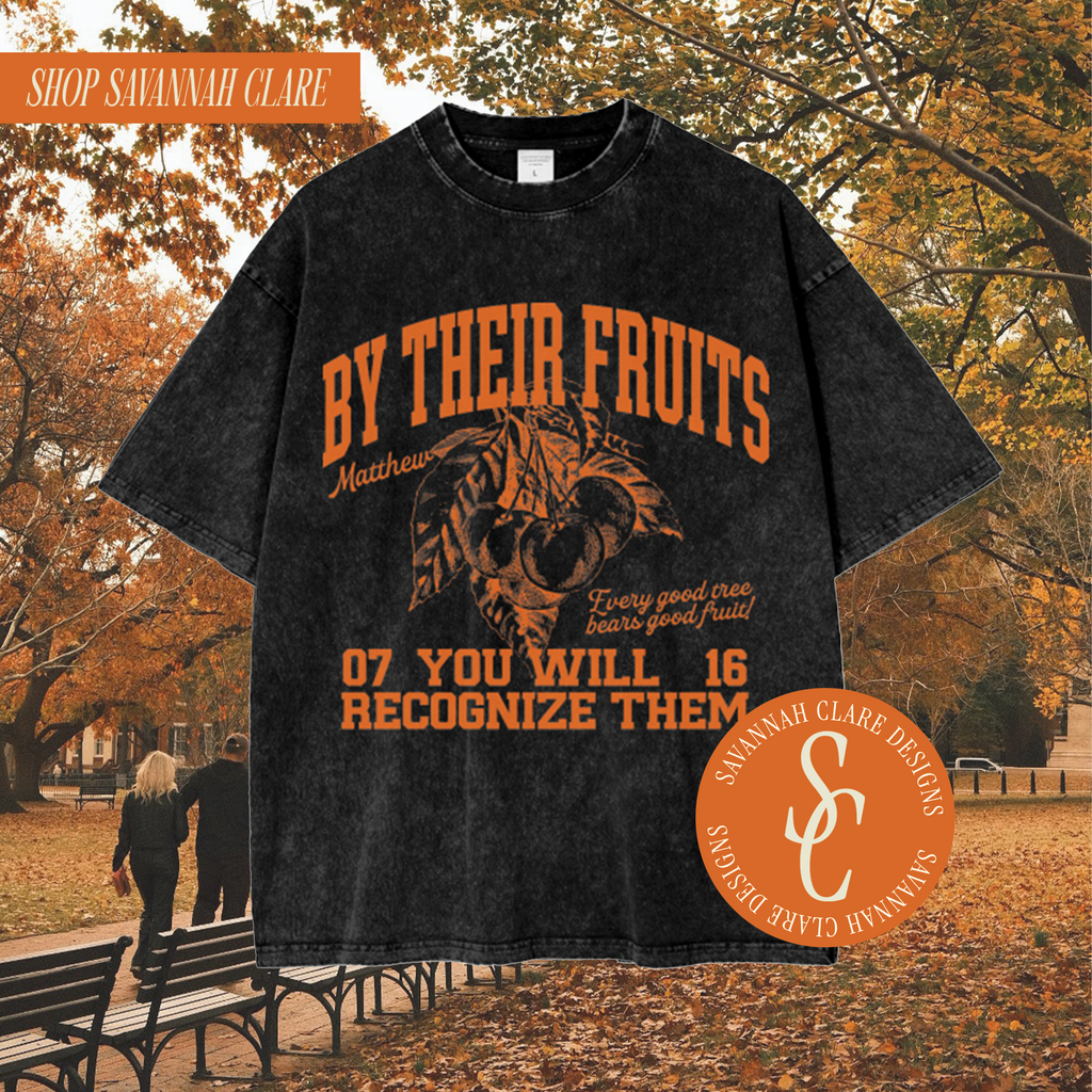 "BY THEIR FRUITS" Vintage Graphic Tee