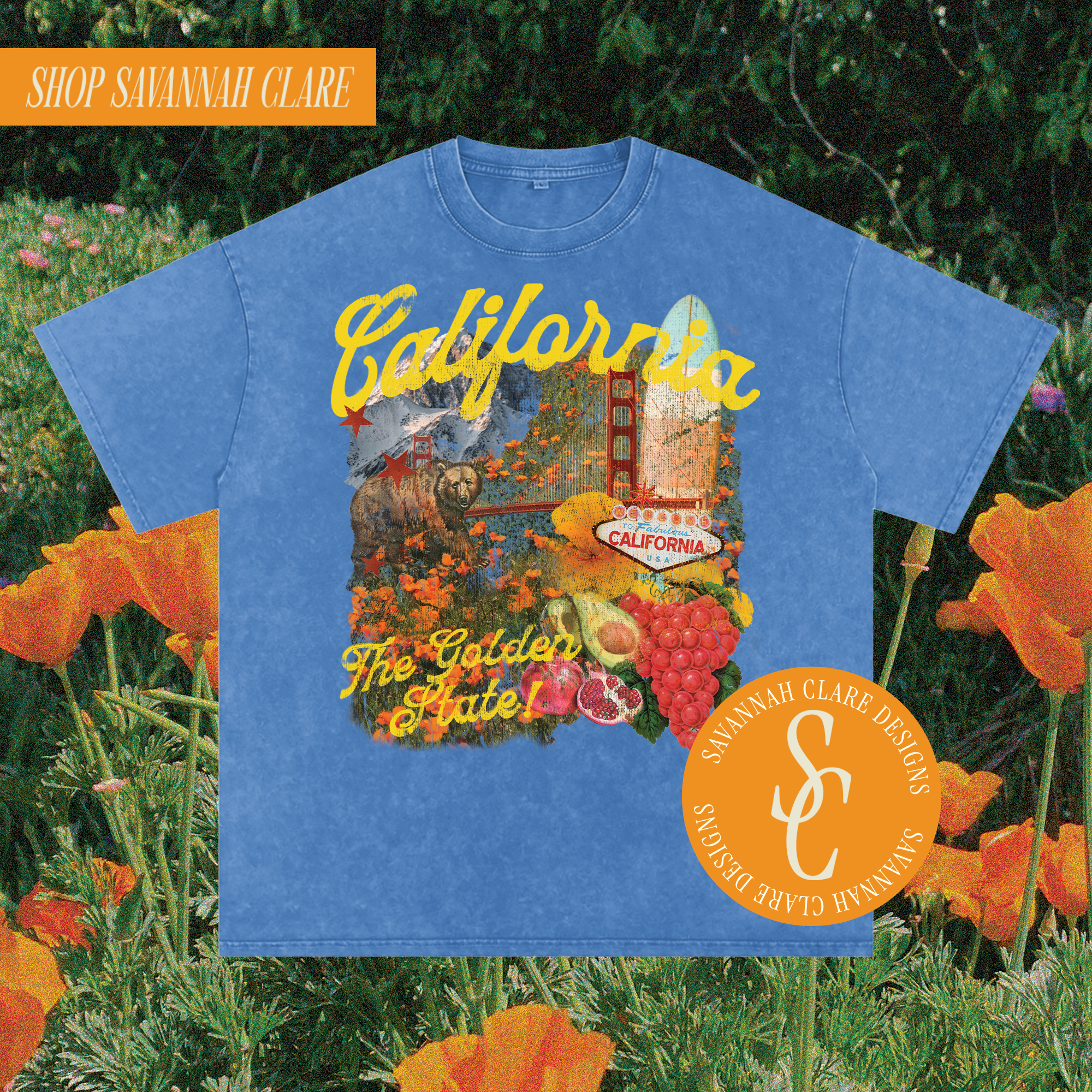 "CALIFORNIA" Vintage Graphic Tee