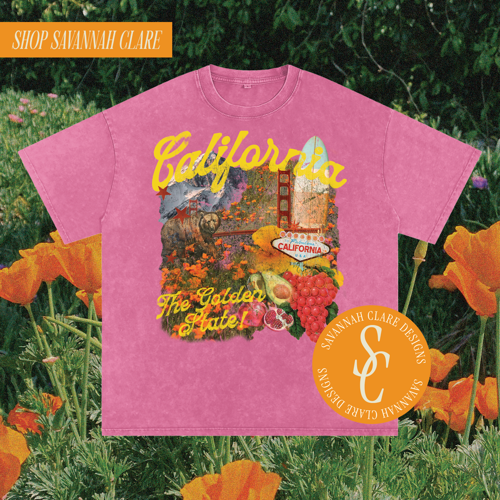 "CALIFORNIA" Vintage Graphic Tee