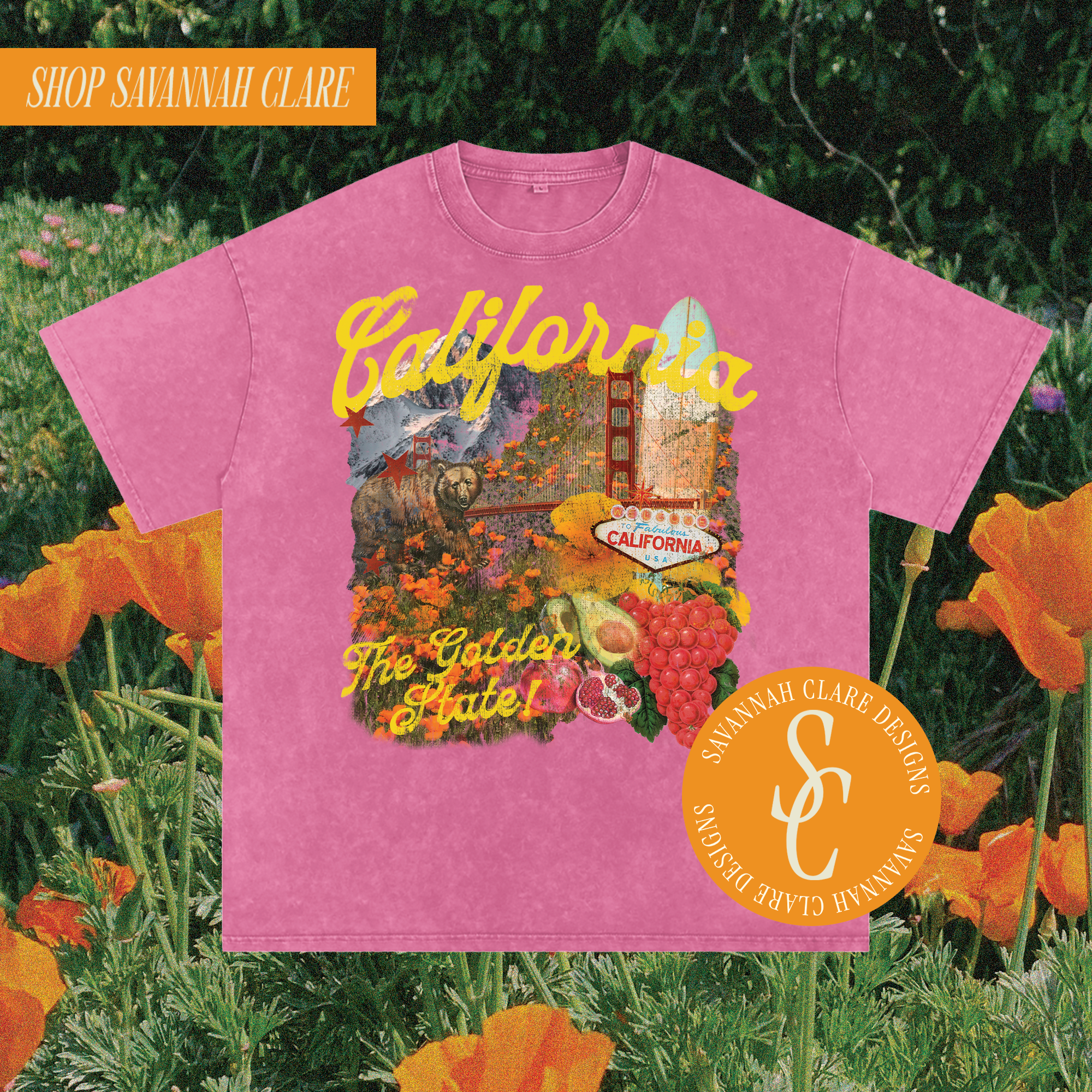 "CALIFORNIA" Vintage Graphic Tee