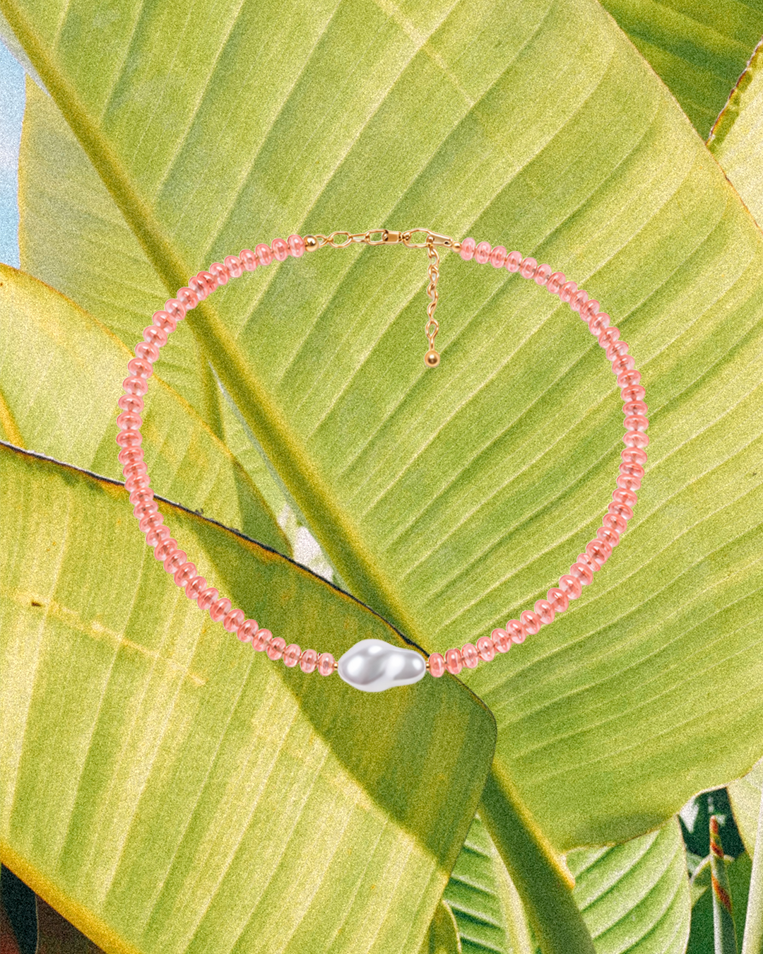 HIGH TIDE FRESHWATER PEARL NECKLACE - Guava