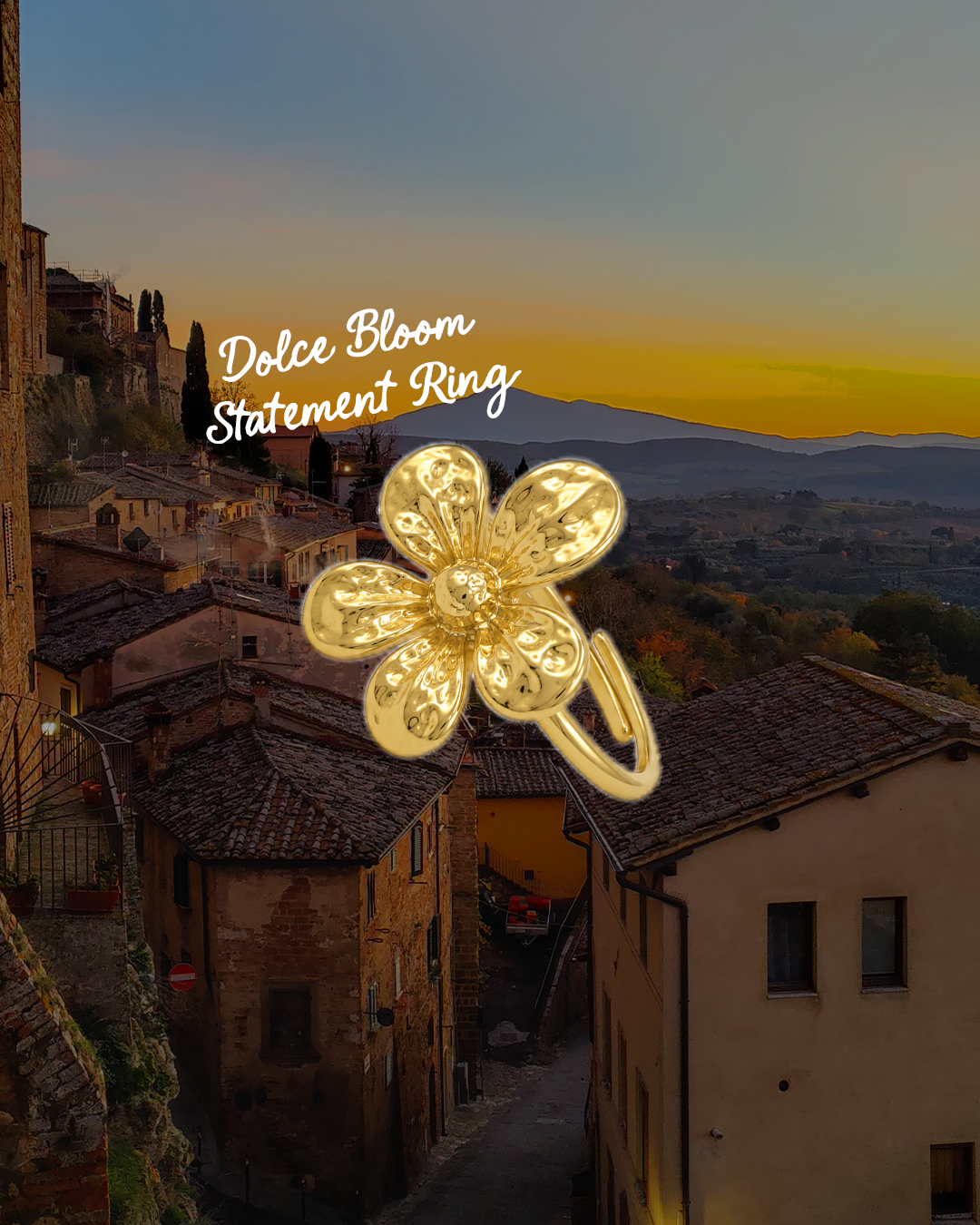 "DOLCE BLOOM" Statement Ring