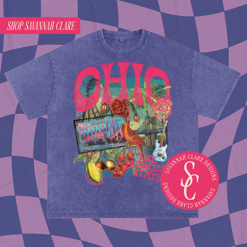 "OHIO" Vintage Wash Tee