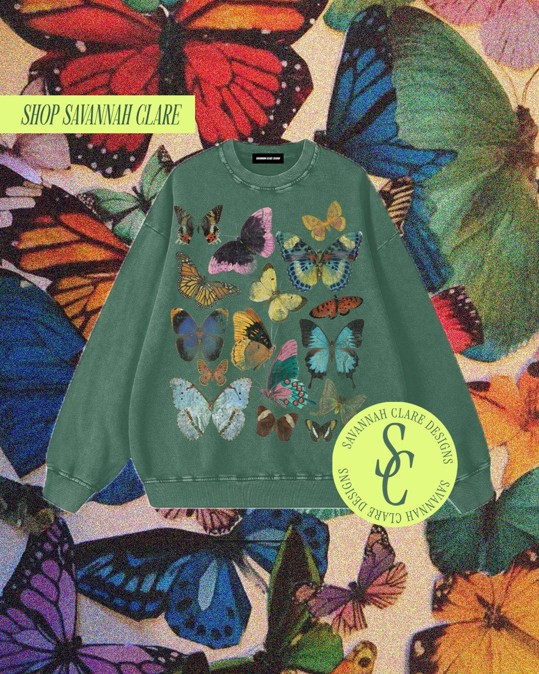 "FLUTTER" Vintage Crewneck
