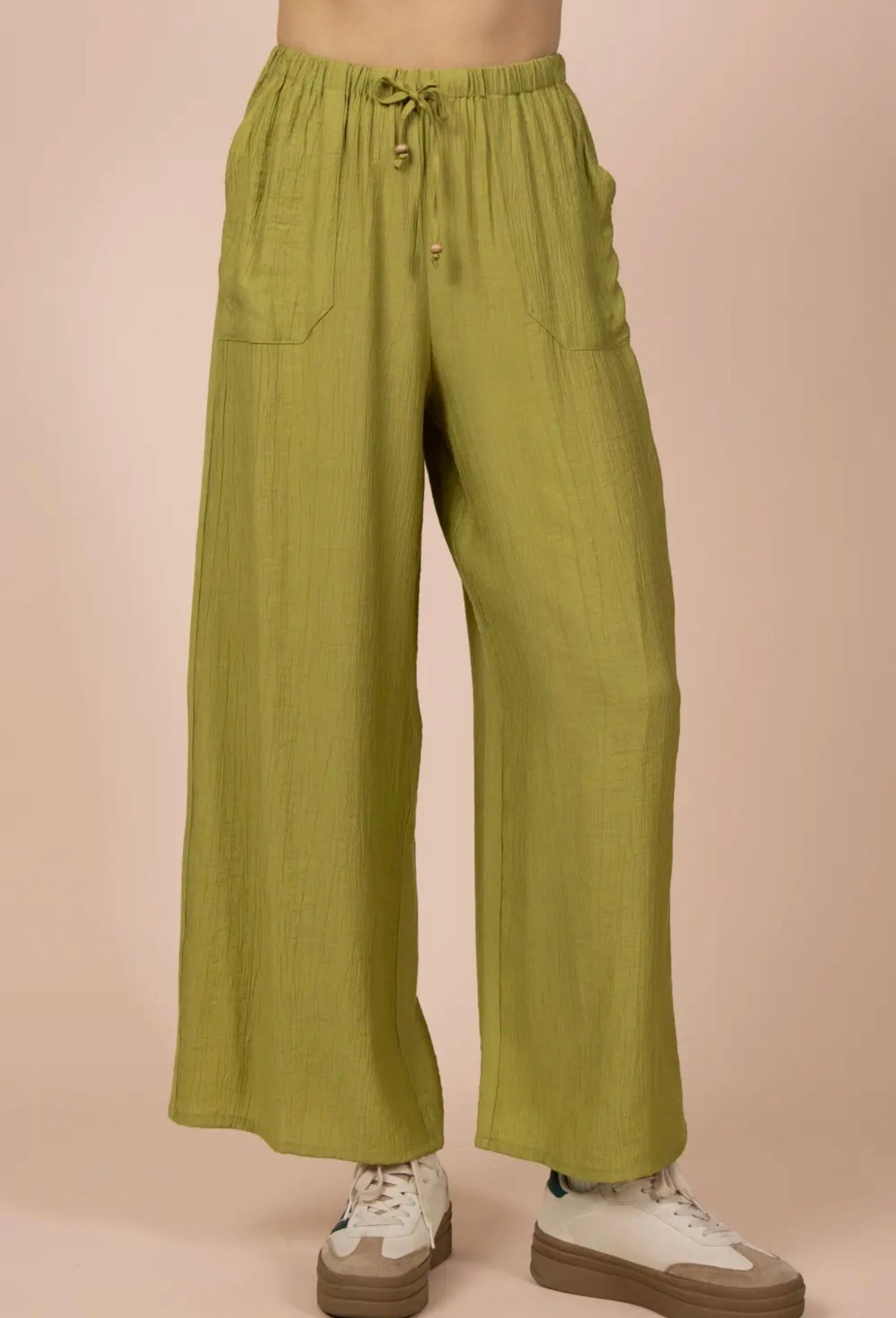 "OLIVE YOU" Linen Pant