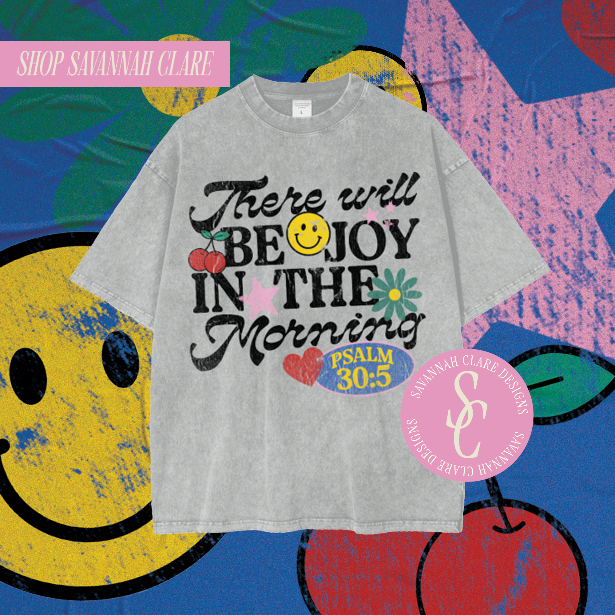 "JOY" Vintage Wash Graphic Tee