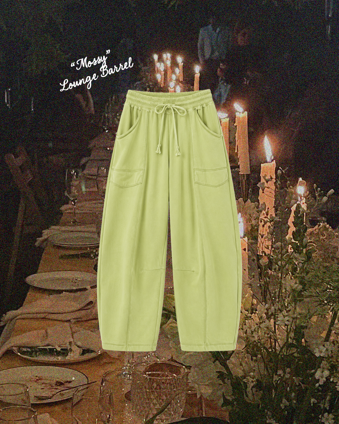 “MOSSY” Barrel Pant