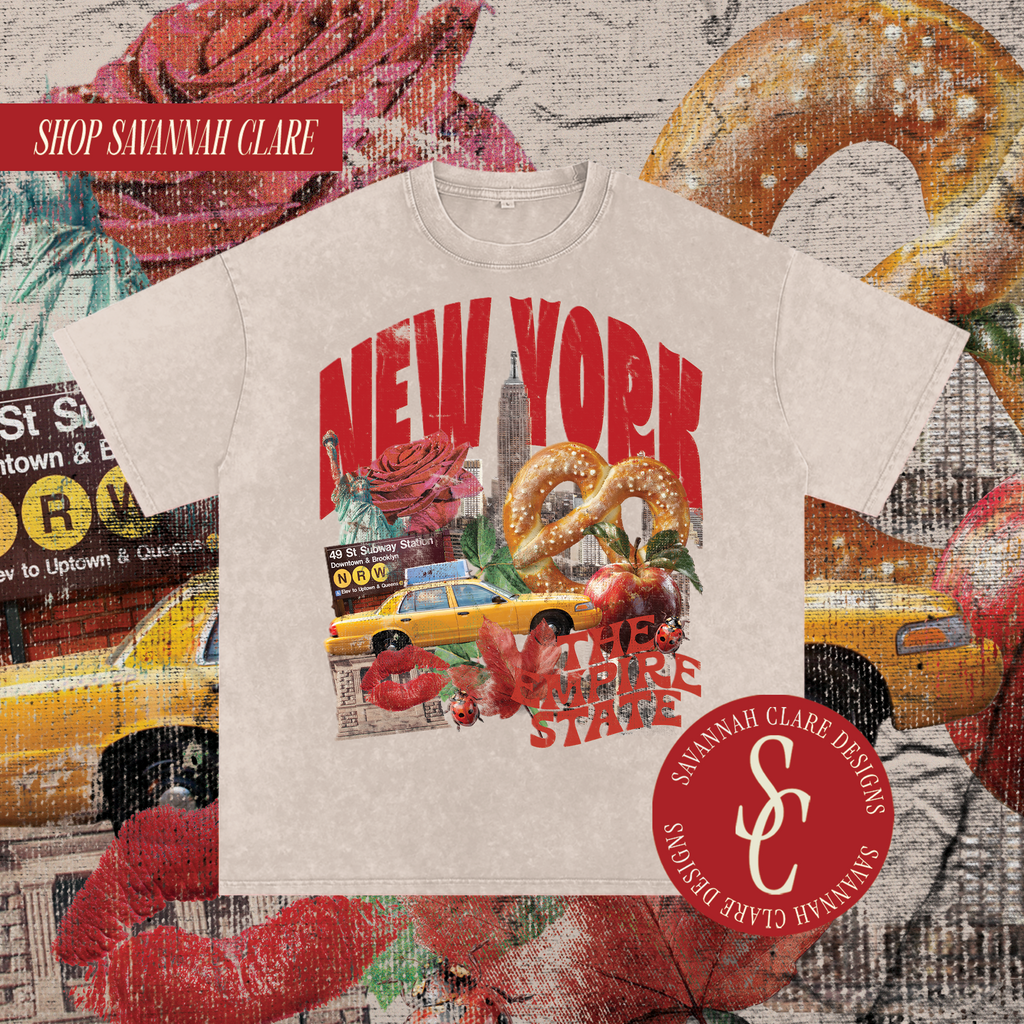 "NEW YORK" Vintage Wash Tee