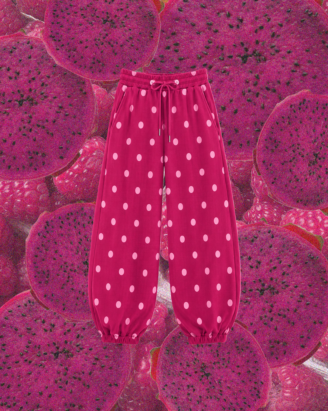 "RASPBERRY" Dot Lounge Pant