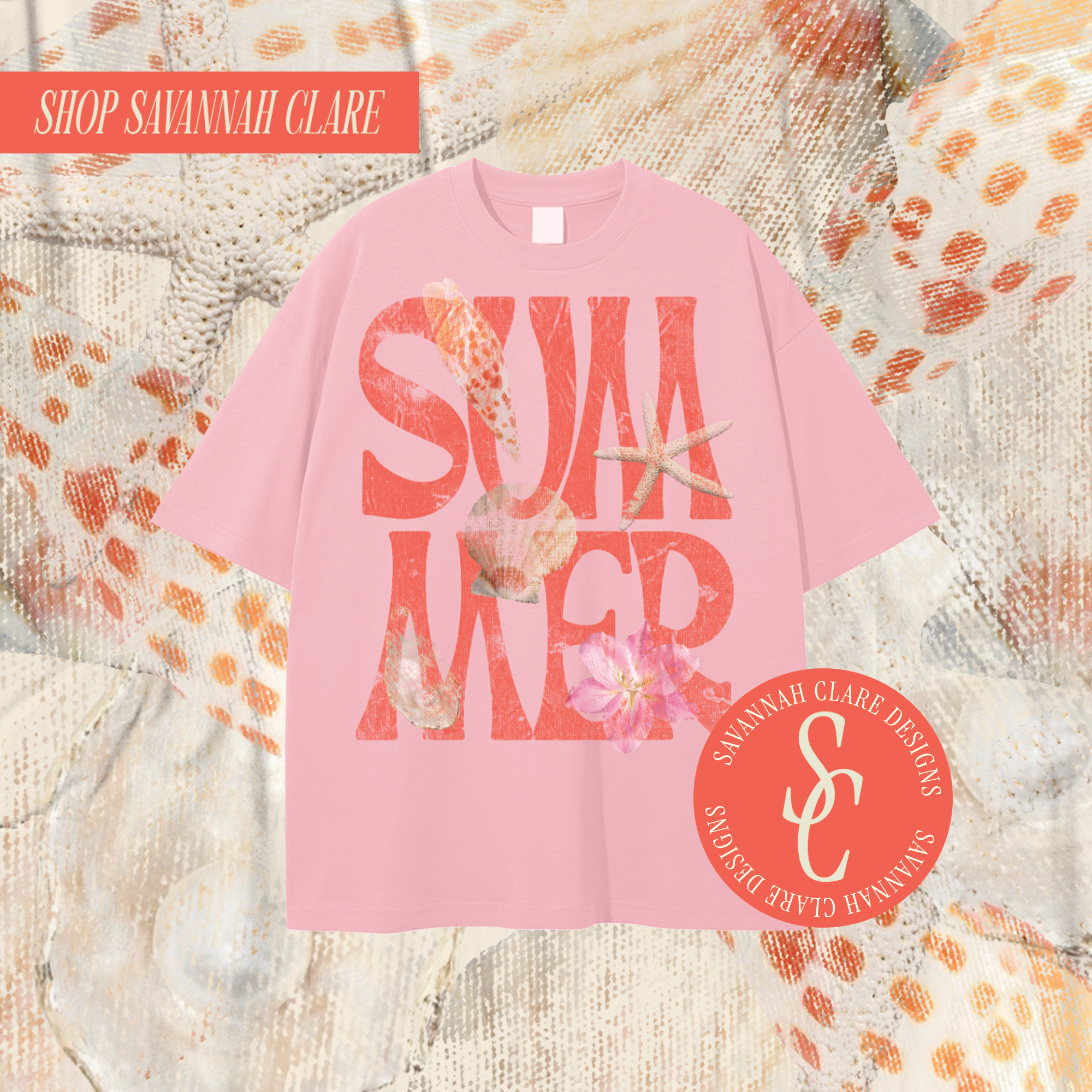 "SUMMER" Boxy Graphic Tee