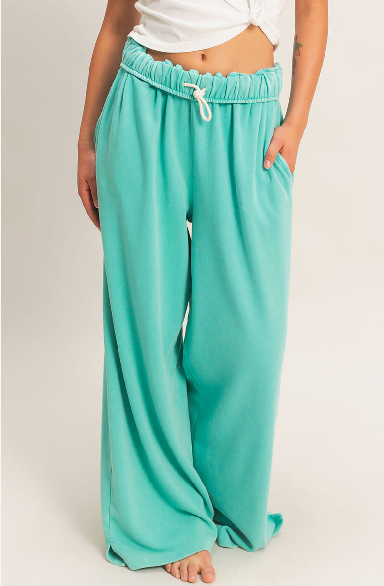 "SEABREEZE" Foldover Lounge Pant