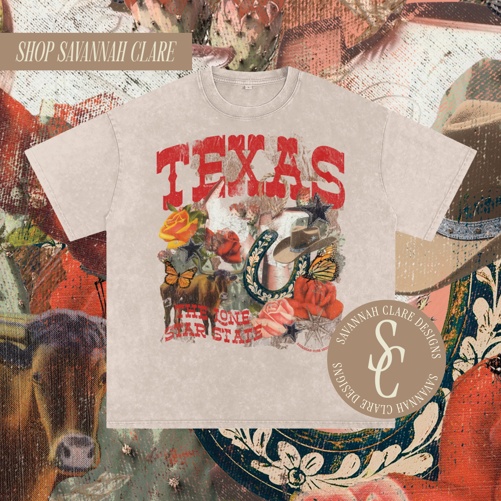 "TEXAS" Vintage State Shirt