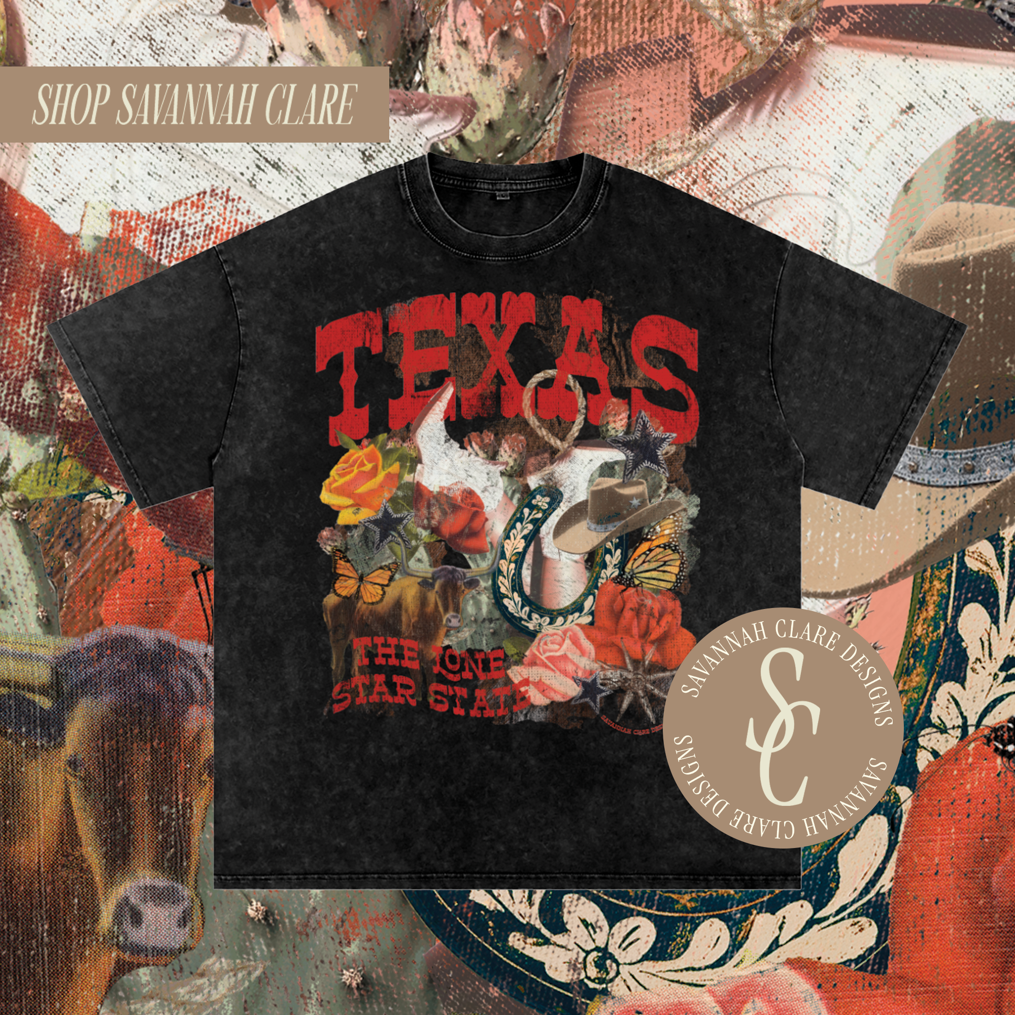 "TEXAS" Vintage State Shirt