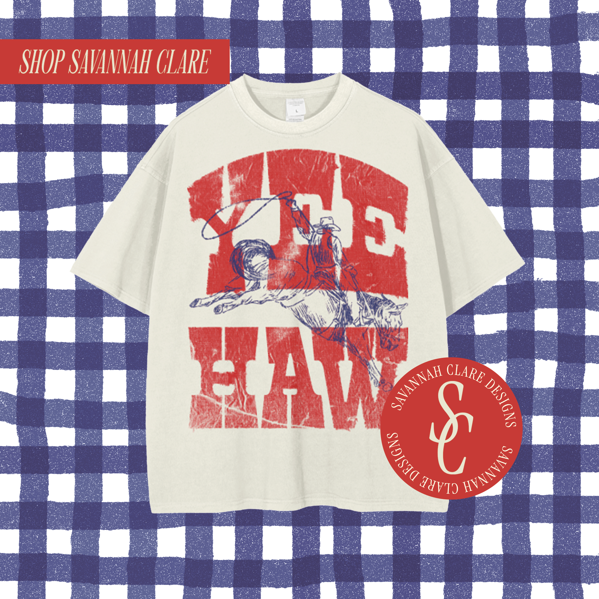 "YEE-HAW" Vintage Graphic Tee