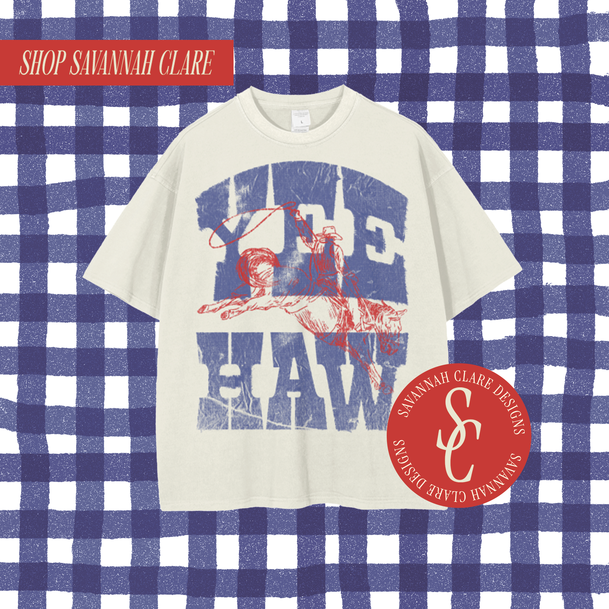 "YEE-HAW" Vintage Graphic Tee